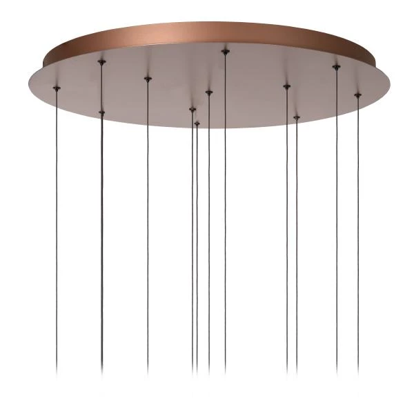 Lucide Premium JASMINE - Suspension - Ø 75 cm - LED Dim. - CCT - 12x4,5W 2200K/3300K - Cuivre - détail 5